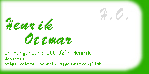 henrik ottmar business card